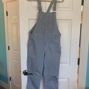 Old navy pinstripe overalls